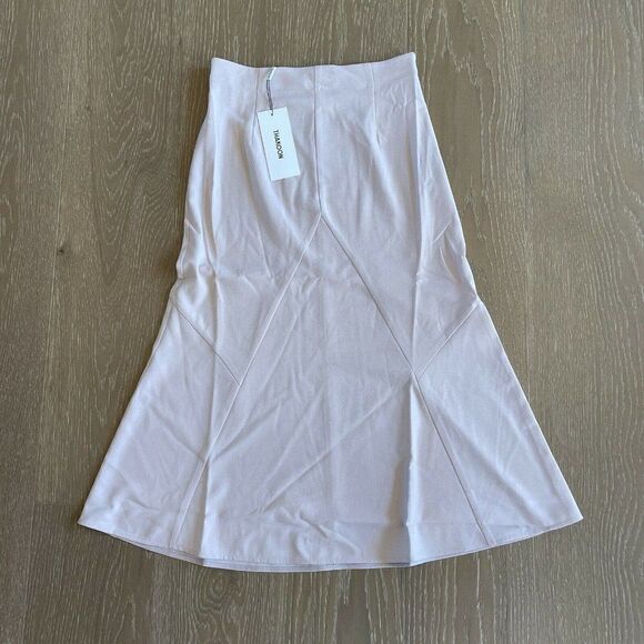 Thakoon Slip Skirt Womens 2 Pink High Waisted Midi Blush NEW - Picture 7 of 10